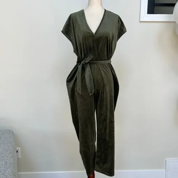 DRA Women's Ciara Jumpsuit Size S In Olive - Picture 4 of 11